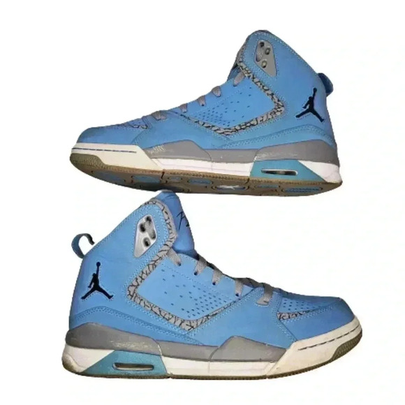 Jordan SC-2011 Flight Baby Blue White Retro Collectible Sneakers Men's Size 9.5 - Picture 10 of 16